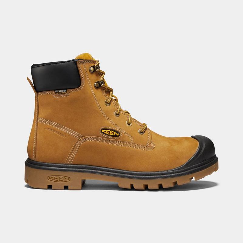 Botas De Trabajo Keen Baltimore 6" Waterproof Steel Toe Para Hombre Marrom - Botas Keen Mexico (7521